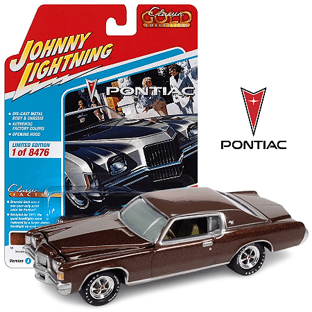 Johnny Lightning 1971 Pontiac Grand Prix - Classic Gold Collection - Bronzini Gold Poly