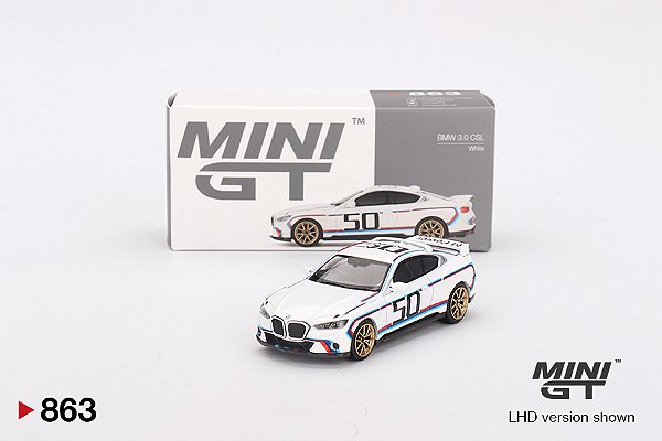 Mini GT BMW 3.0 CSL White #863