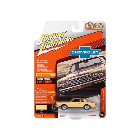 Johnny Lightning 1980 Chevy Monte Carlo Chevrolet Classic Gold Collection