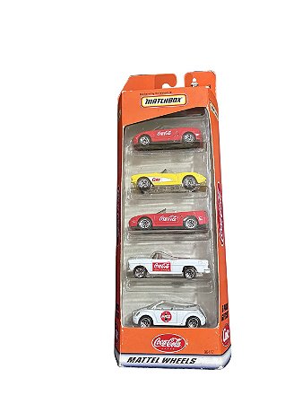 Matchbox 5 Pack Gift Set Coca Cola Mattel Wheels