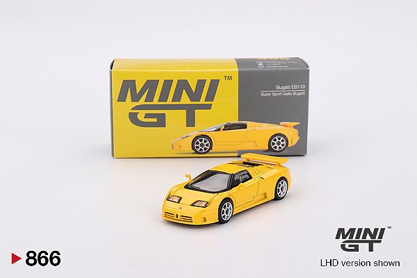 Mini GT Bugatti EB110 Super Sport Giallo Bugatti #866