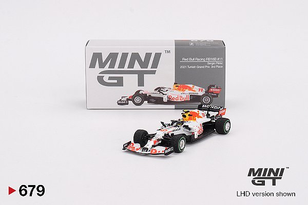 Mini GT Red Bull RB16B #11 Sergio Pérez 2021 Turkish Grand Prix 3rd Place #679