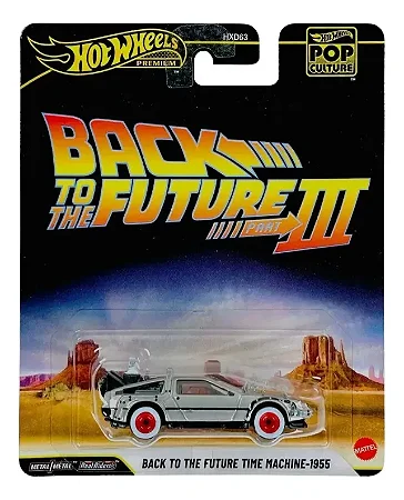 Hot Wheels Premium Pop Culture - Back To The Future III Time Machine-1955