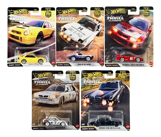 Hot Wheels Premium Thrill Climbers Car Culture Set of 5