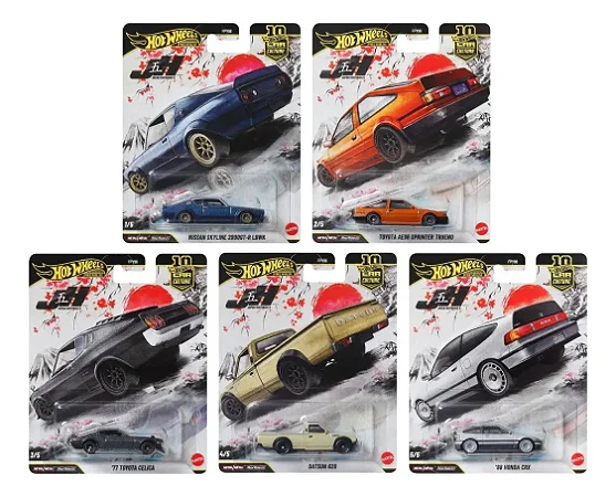 Hot Wheels Premium Japan Historics 5 Car Culture Set of 5