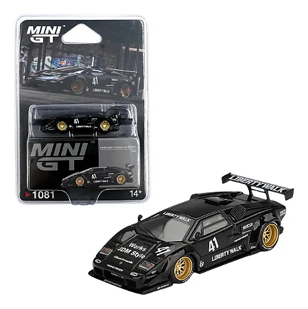 Lamborghini Countach LB-WORKS Black MINI GT #1081