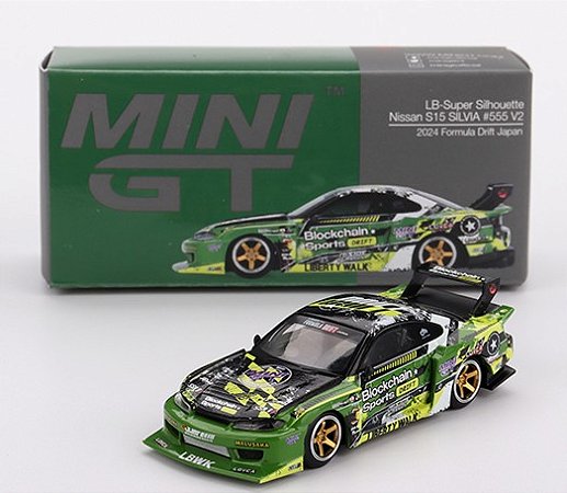 Mini GT Nissan LB-Super Silhouette S15 SILVIA #555 V2 2024 Formula Drift Japan #823