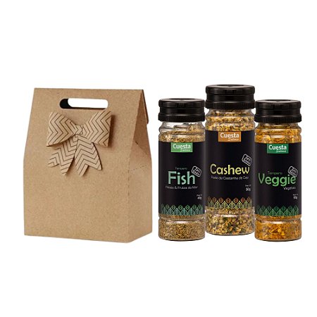 KIT PARA PRESENTE: SABORES DO MAR & TERRA