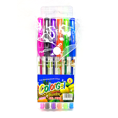 Caneta Colorgel com Glitter