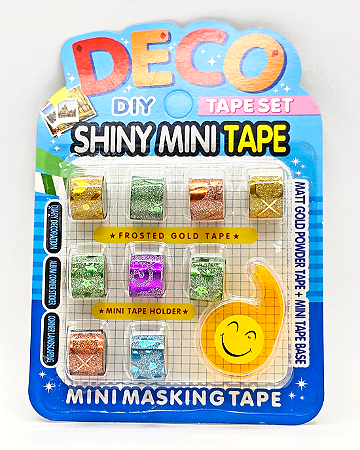 Kit Mini Fita Adesiva brilhante