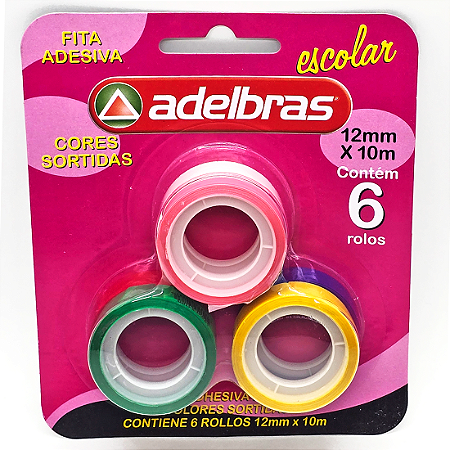 Kit 6 Fitas Adesivas Coloridas