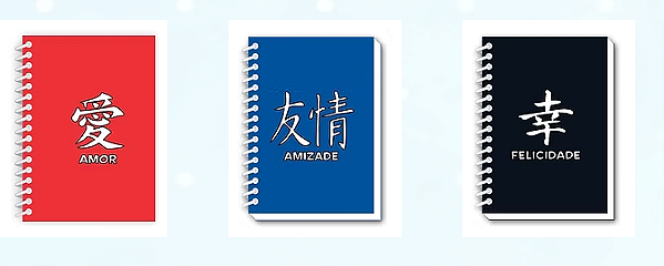 Bloco de Anotações Ideogramas