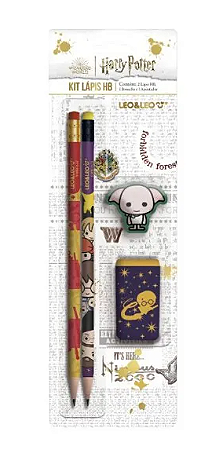 Kit Lápis HB Harry Potter 4 peças Leo e Leo