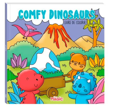 Livro De Colorir Comfy Dinossaurs Bobbie Goods
