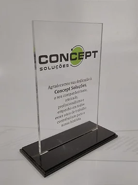 Troféu T 15 x 10 cm