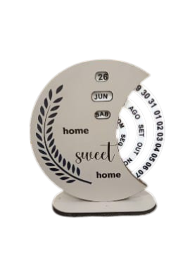 Calendário Perpétuo Modelo Redondo