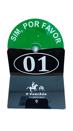 Display Para Rodizio Sim/Não