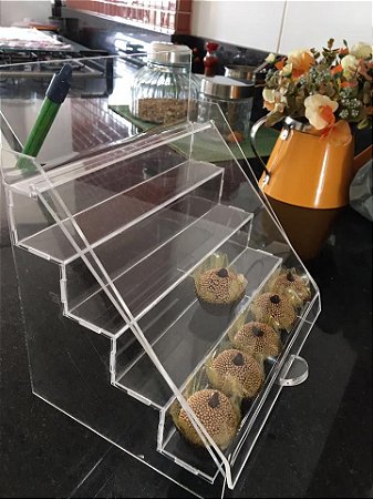 Expositor em Acrílico para Brigadeiros Gourmet – Para 12 Brigadeiros
