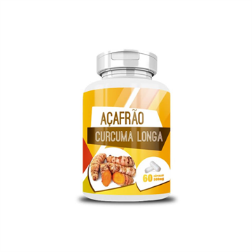 Açafrao Curcuma Longa 60 Capsulas 500Mg E.P.A Naturais