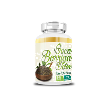 Seca Barriga Detox Com Chá Verde 60 Capsulas 500Mg E.P.A Naturais