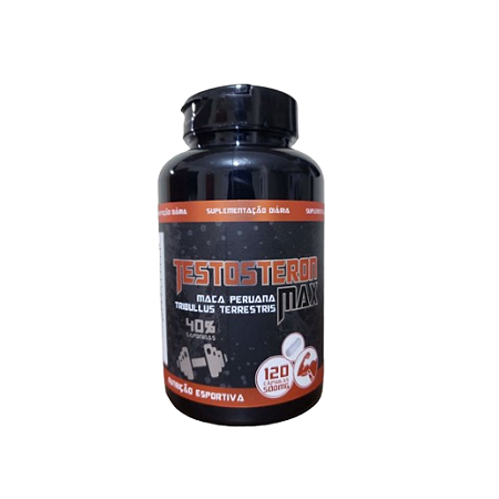 Testosteron Max Maca Peruana 40% Tribullus Terrestris 120 Capsulas 500Mg E.P.A Naturais