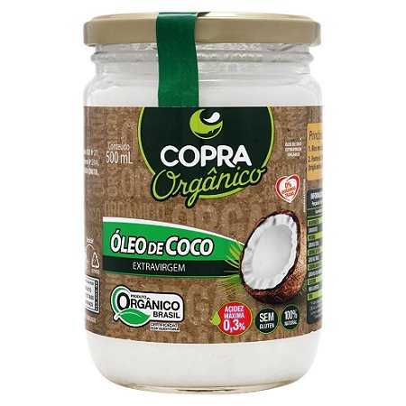 Óleo De Coco Organico 500ml Copra