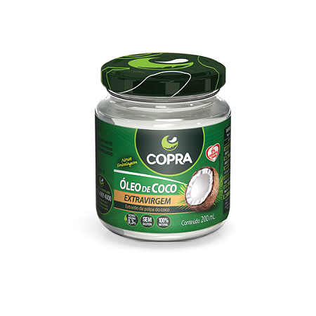 Óleo De Coco Extra Virgem 200ml Copra
