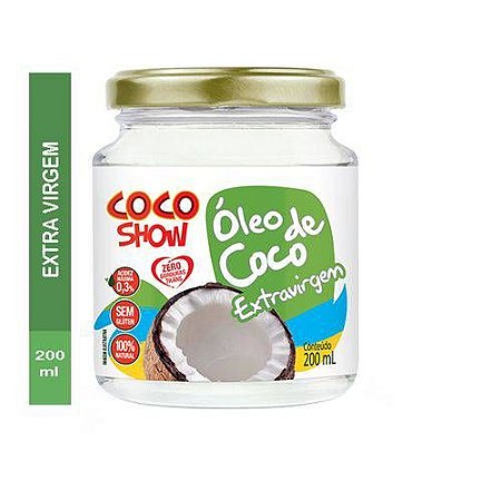 Oleo De Coco Extra Virgem 200ml Coco Show