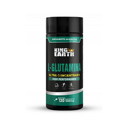 L-Glutamina Ultra Concentrado 120 Capsulas 500mg Rei Terra