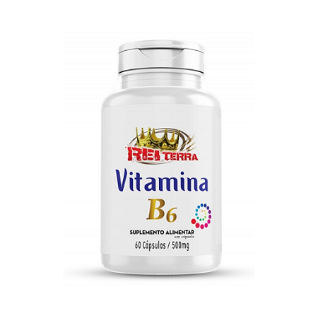 Vitamina B6 100 Capsulas 500Mg Rei Terra