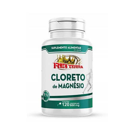 Cloreto De Magnesio P A 500Mg 120 Capsulas Rei Terra