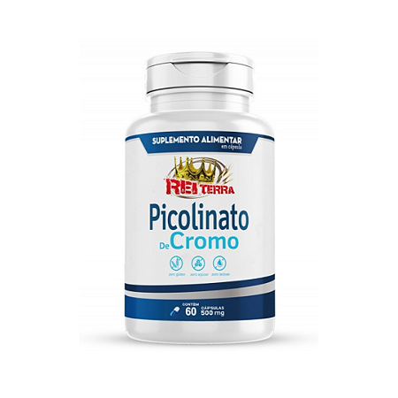 Picolinato De Cromo 60 Capsulas 500Mg Rei Terra