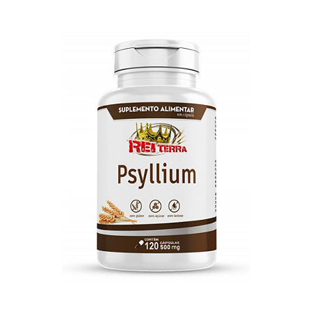 Psyllium 120 Capsulas 500Mg Rei Terra