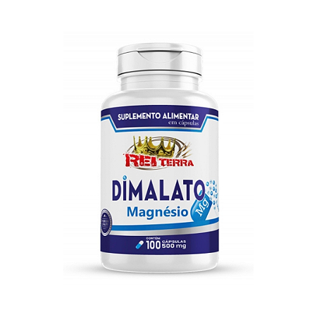 Dimalato De Magnesio 100 Capsulas 500Mg Rei Terra