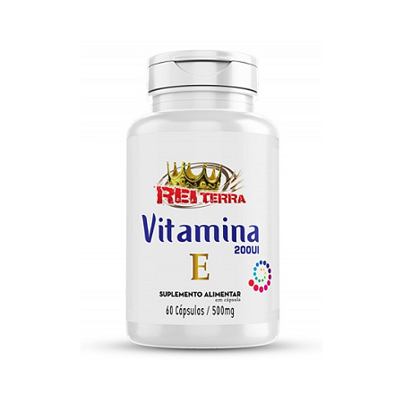 Vitamina E 60 Capsulas 500Mg Rei Terra