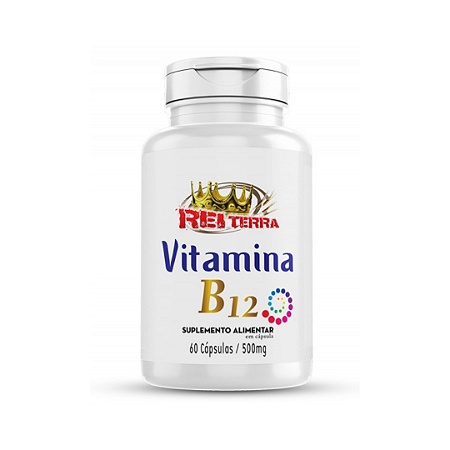 Vitamina B12 60 Capsulas 500Mg Rei Terra