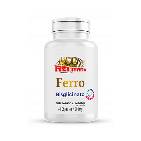 Vitamina Ferro 60 Capsulas 500Mg Rei Terra