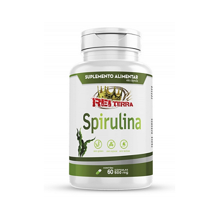 Spirulina 60 Capsulas 500Mg Rei Terra