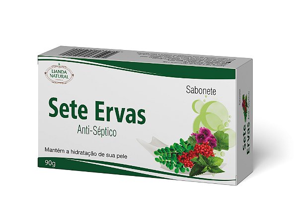 Sabonete Em Barra De Sete Ervas 90G Lianda Natural