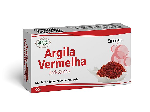 Sabonete Em Barra De Argila Vermelha 90G Lianda Natural