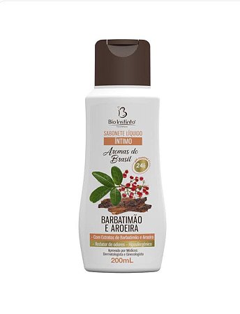 Sabonete Liquido Intimo De Barbatimão E Aroeira 200Ml Bio Instinto