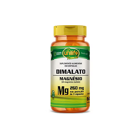Magnesio Dimalato 260Mg 60 Capsulas Unilife