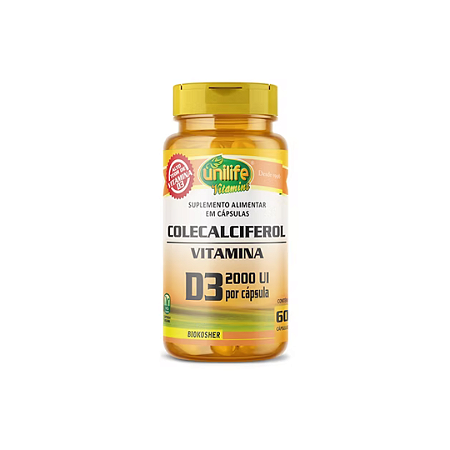Vitamina D3 60 Capsulas 2000Mg Unilife