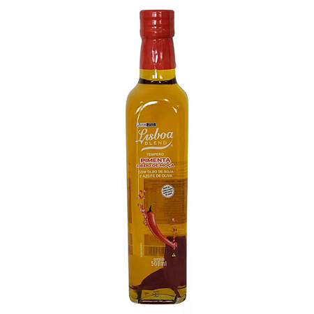 Azeite Lisboa Blend Com Pimenta Dedo De Moça 500ml Azeite Lisboa