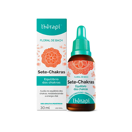 Floral De Bach Sete Chakras 30ml Floral Therapi
