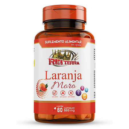 Laranja Moro 60 Capsulas 500mg Rei terra