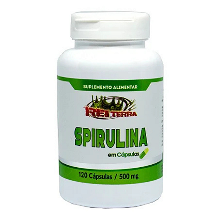 Spirulina 120 Capsulas 500Mg Rei Terra