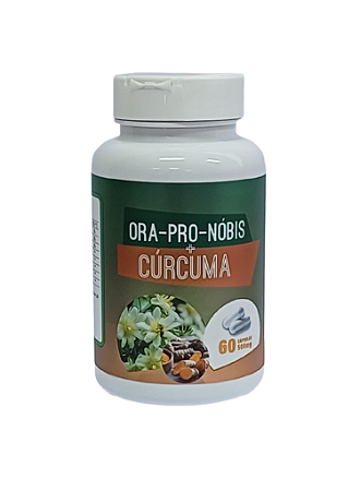 Ora Pro Nobis e Cúrcuma 500mg 60 Capsula E.P.A Naturais