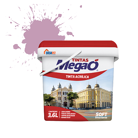 Tinta Latéx Acrílico Soft Megaó - Lilás