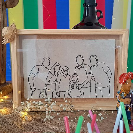 Quadro em Cerâmica Fria em Quadro Caixa